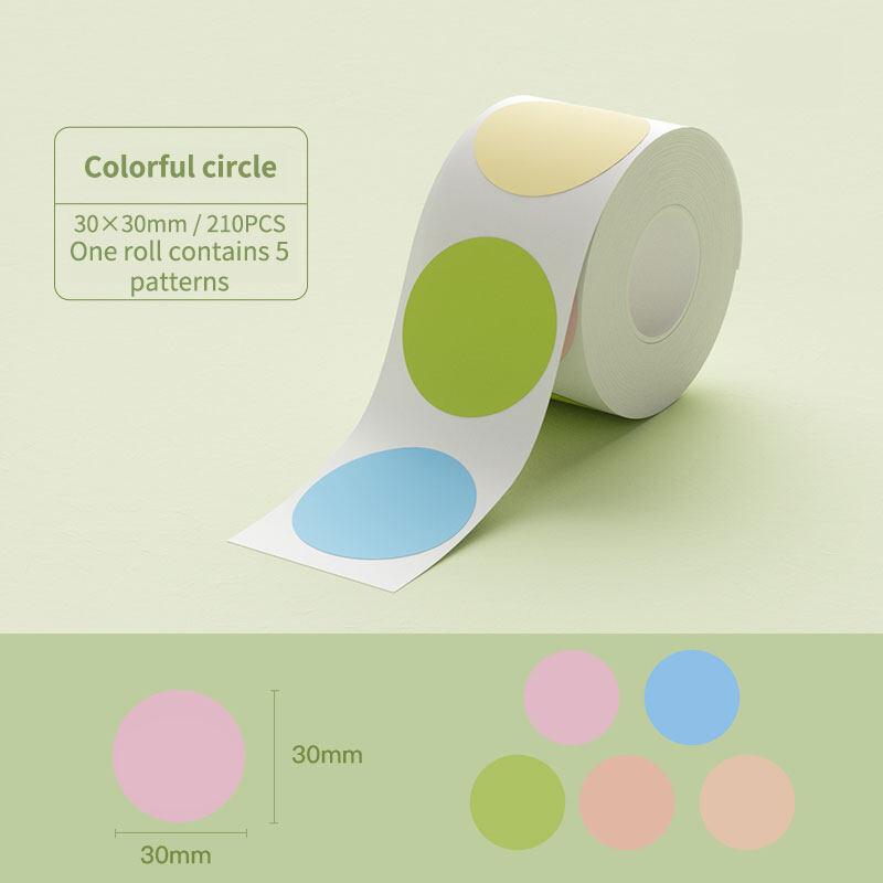 NIIMBOT Round Label Tape for B21, B1, B3S-10
