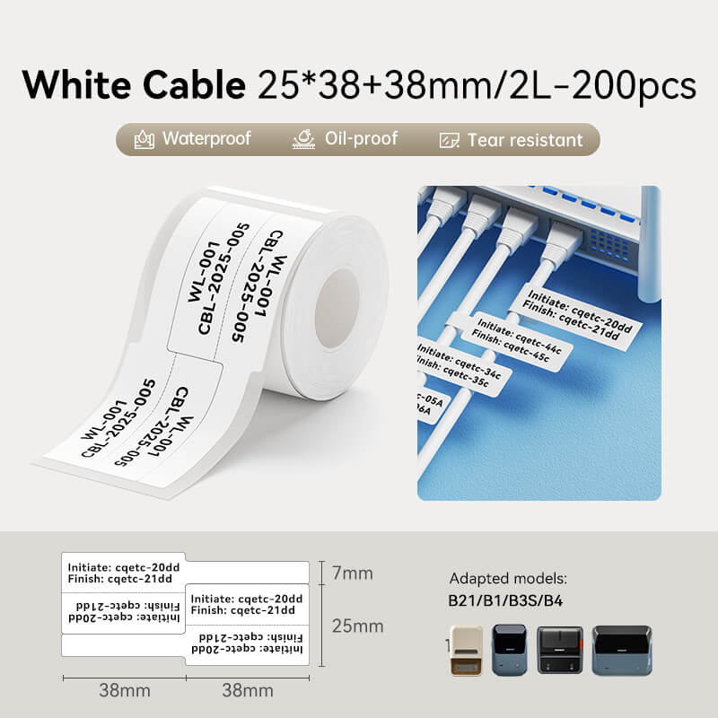NIIMBOT Cable Labels, Efficient Cable Management-12