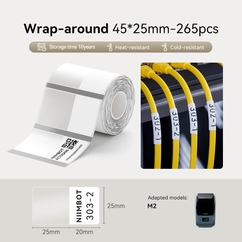 NIIMBOT Thermal Transfer Label Printer Labels for M2, M3-40