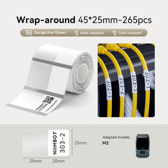 NIIMBOT Thermal Transfer Label Printer Labels for M2, M3-40