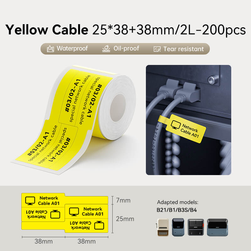 NIIMBOT Cable Labels, Efficient Cable Management-15