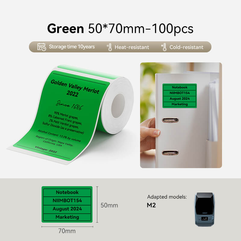 NIIMBOT Thermal Transfer Label Printer Labels for M2, M3-43