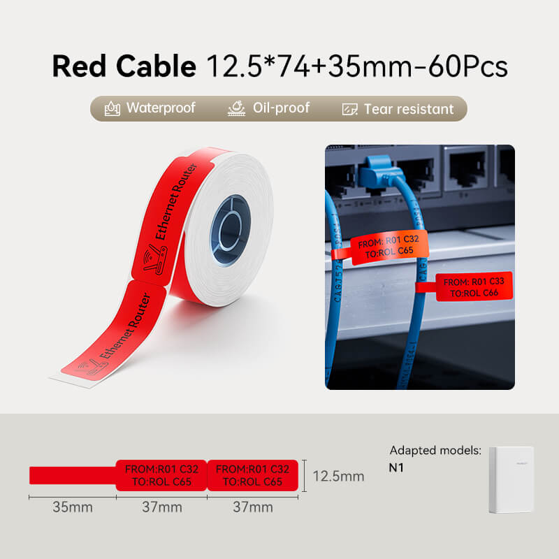 NIIMBOT Cable Labels, Efficient Cable Management-21