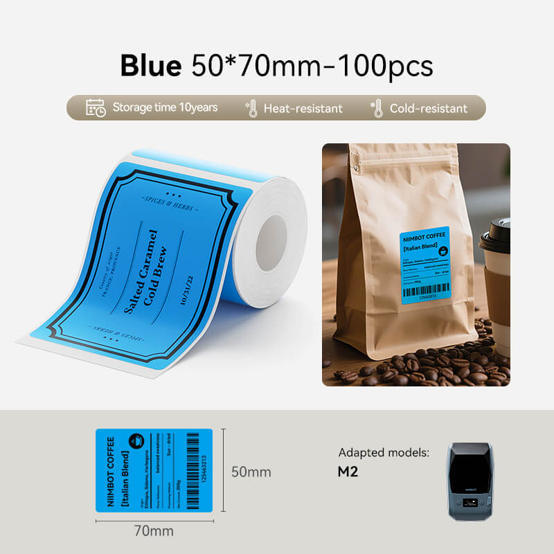 NIIMBOT Thermal Transfer Label Printer Labels for M2, M3-50