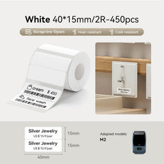 NIIMBOT Thermal Transfer Label Printer Labels for M2, M3-15