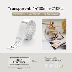 NIIMBOT Transparent Label Tape for D11, D110, D101-12