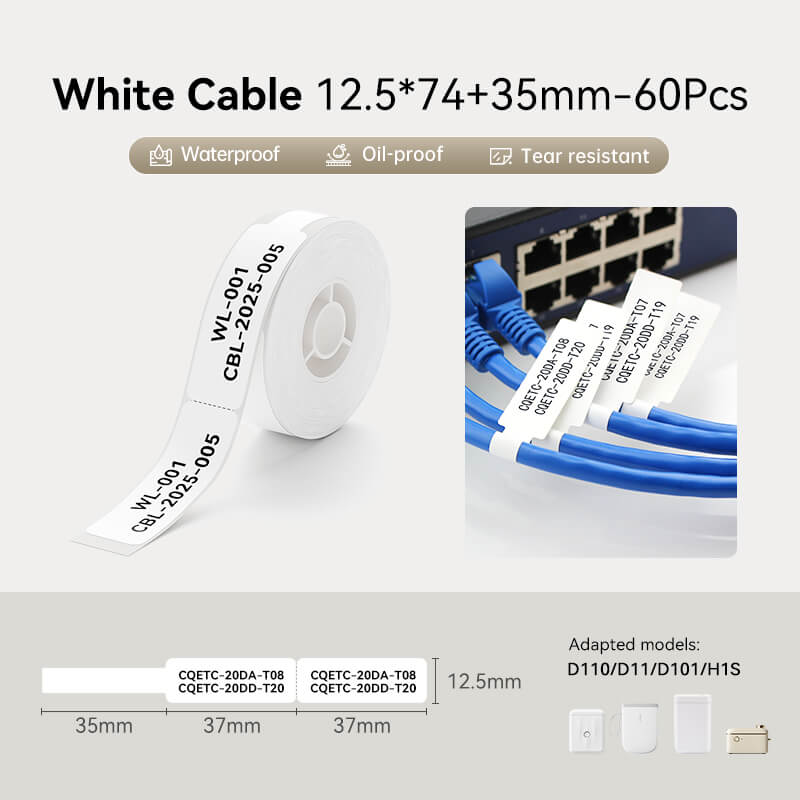 NIIMBOT Cable Labels, Efficient Cable Management-7