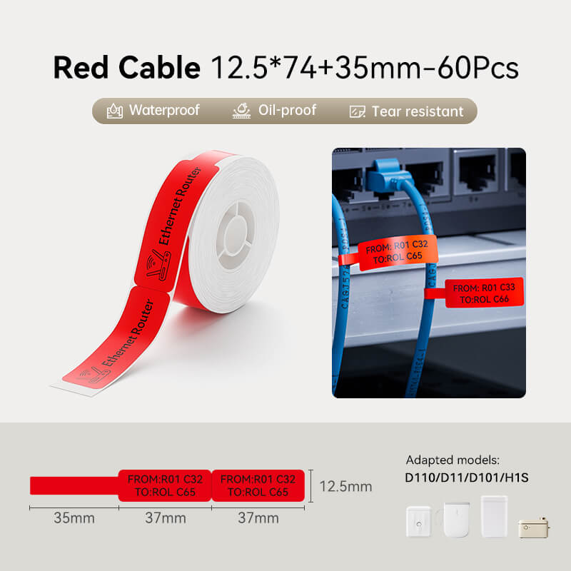 NIIMBOT Cable Labels, Efficient Cable Management-11