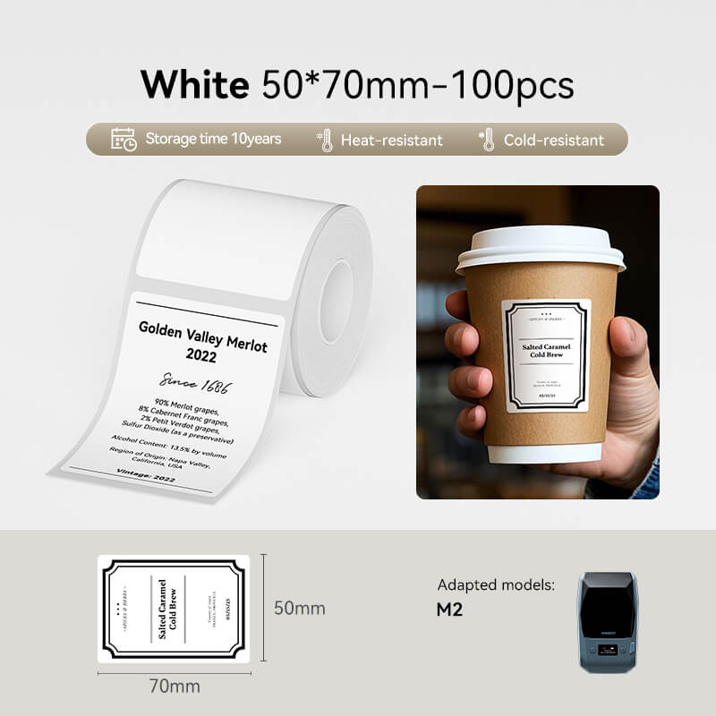 NIIMBOT Thermal Transfer Label Printer Labels for M2, M3-9