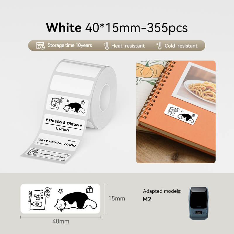 NIIMBOT Thermal Transfer Label Printer Labels for M2, M3-27