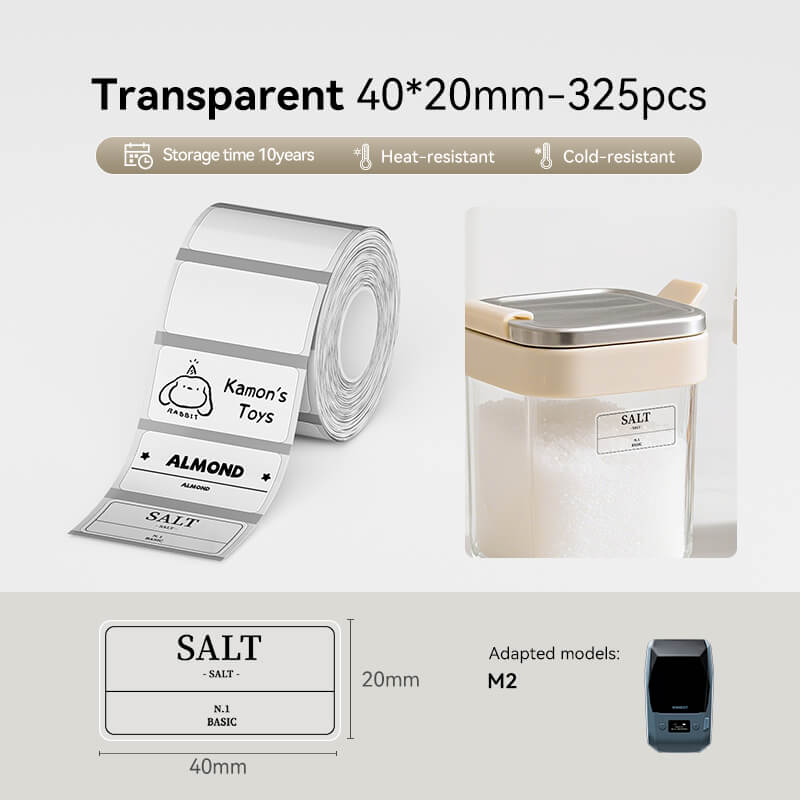 NIIMBOT Thermal Transfer Label Printer Labels for M2, M3-31