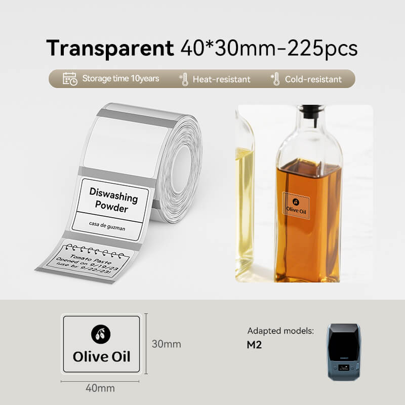 NIIMBOT Thermal Transfer Label Printer Labels for M2, M3-11