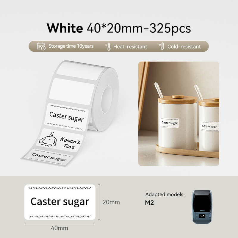 NIIMBOT Thermal Transfer Label Printer Labels for M2, M3-10