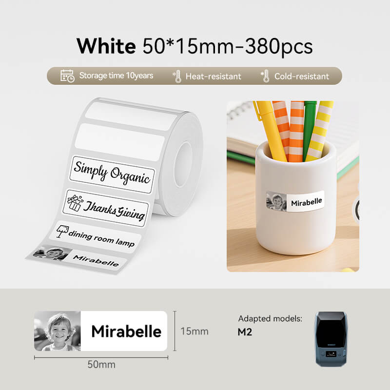 NIIMBOT Thermal Transfer Label Printer Labels for M2, M3-36