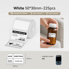 NIIMBOT Thermal Transfer Label Printer Labels for M2, M3-8