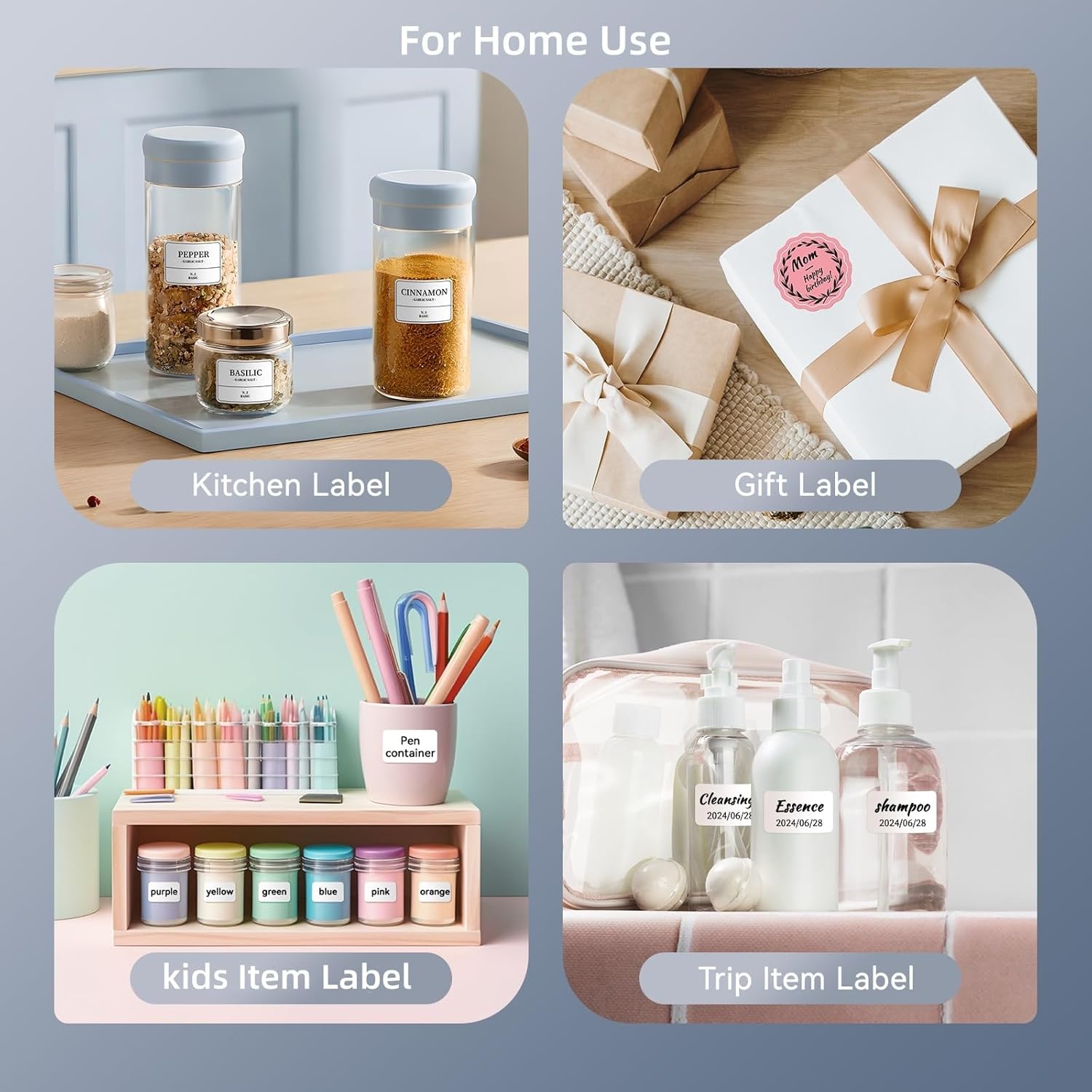 NIIMBOT B1 Label Maker Machine, 2 Inch Bluetooth Thermal Label Printer, Easy to Use-4