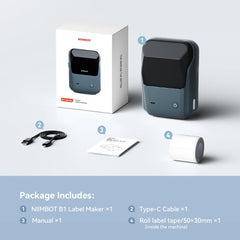 NIIMBOT B1 Label Maker Machine, 2 Inch Bluetooth Thermal Label Printer, Easy to Use-9