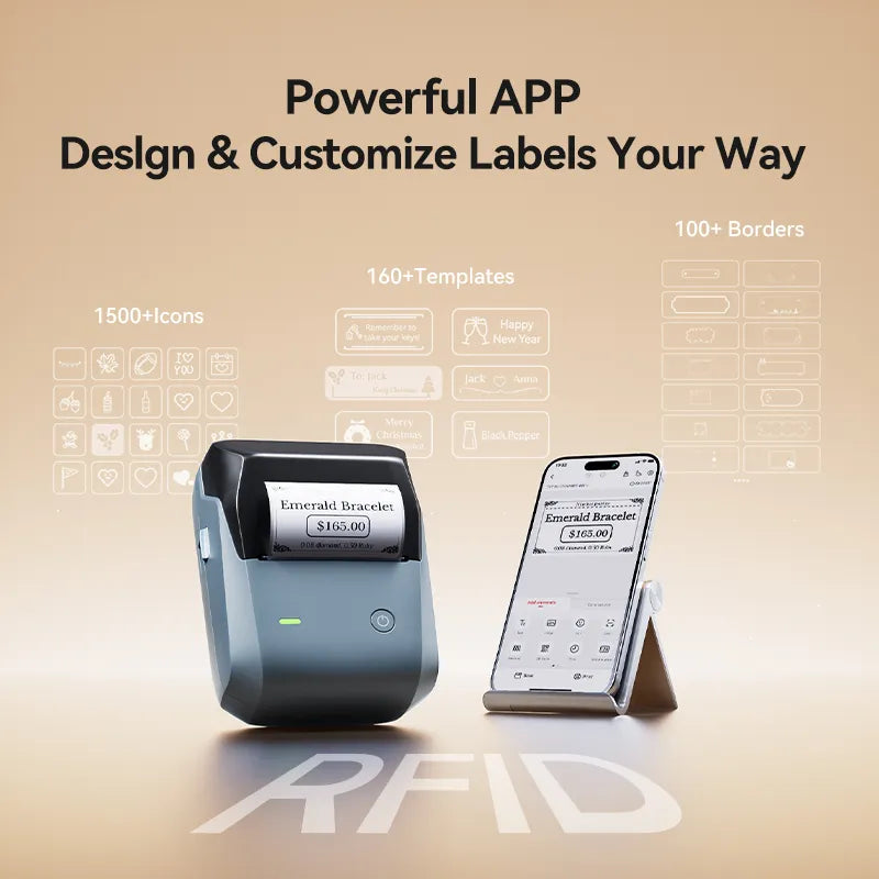 NIIMBOT B1 Pro Label Maker, 300DPI HD Label Printer, Ideal for Notes, Photos, Study and Work-9