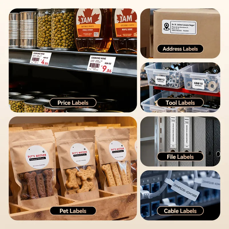 NIIMBOT B1 Pro Label Maker, 300DPI HD Label Printer, Ideal for Notes, Photos, Study and Work-12