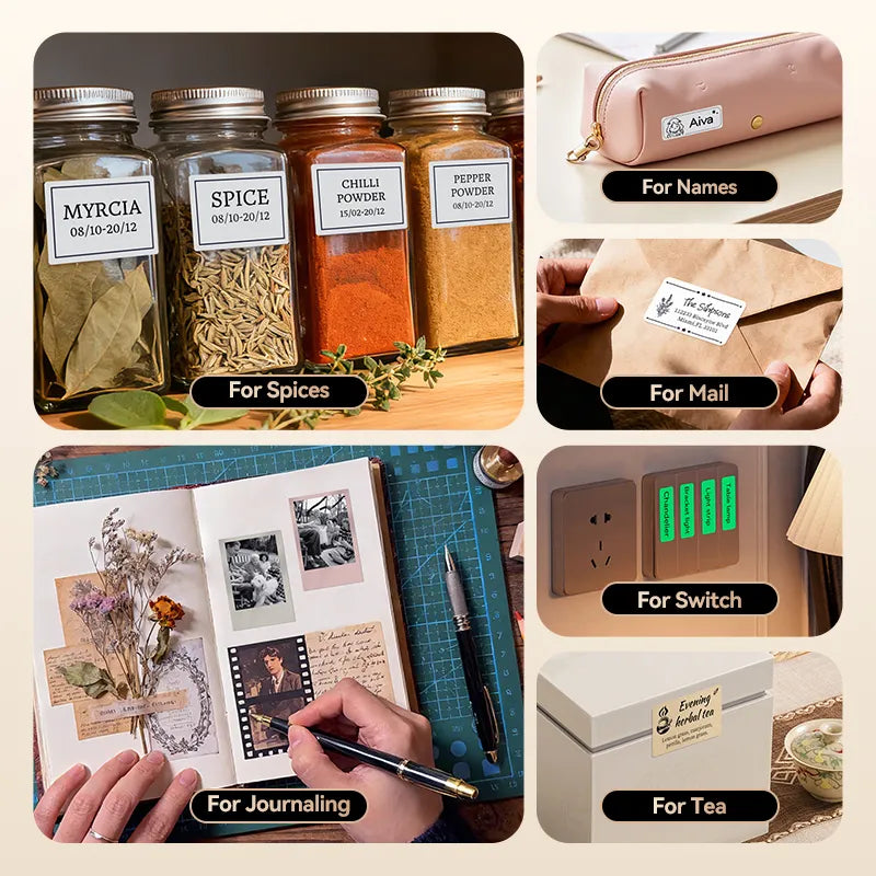 NIIMBOT B1 Pro Label Maker, 300DPI HD Label Printer, Ideal for Notes, Photos, Study and Work-13