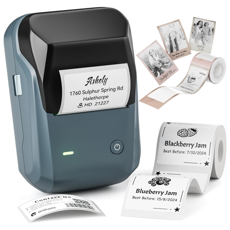 NIIMBOT B1 Pro Label Maker, 300DPI HD Label Printer, Ideal for Notes, Photos, Study and Work