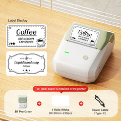 NIIMBOT B1 Pro Label Maker, 300DPI HD Label Printer, Ideal for Notes, Photos, Study and Work-3