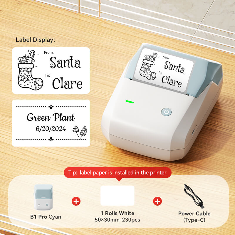 NIIMBOT B1 Pro Label Maker, 300DPI HD Label Printer, Ideal for Notes, Photos, Study and Work-11