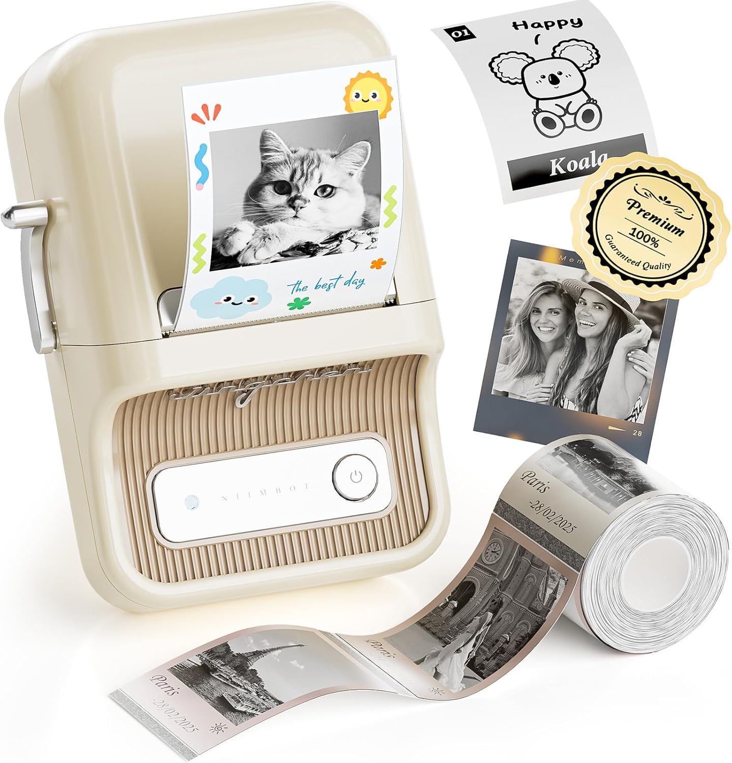 NIIMBOT B21 Pro Label Maker Machine, 2 Inch Bluetooth Mini Thermal Printer Compatible with Android and iOS, Sticker Maker for Crafts, Printing Photos