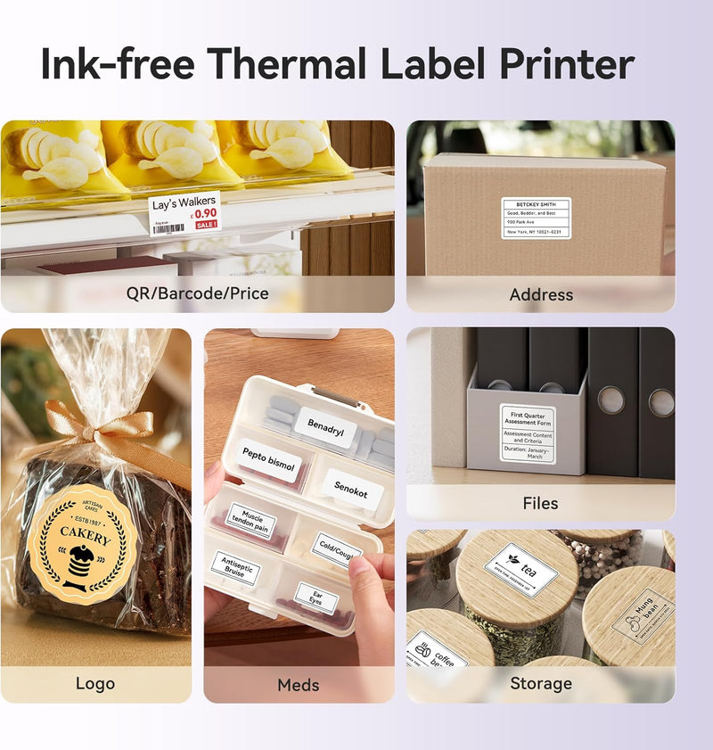 NIIMBOT B21 Pro Label Maker Machine, 2 Inch Bluetooth Mini Thermal Printer Compatible with Android and iOS, Sticker Maker for Crafts, Printing Photos-9