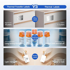 NIIMBOT Compatible M2 Labeling Ribbon, Replacement Refill Tapes
