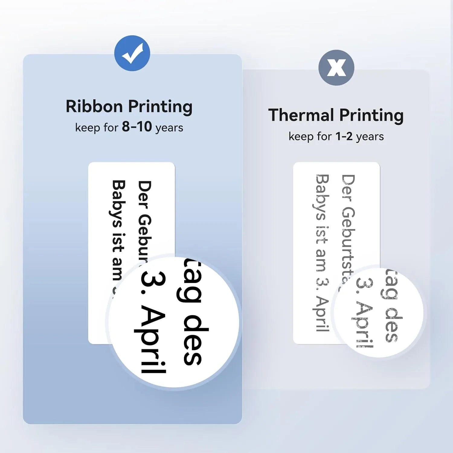 NIIMBOT Compatible M2 Labeling Ribbon, Replacement Refill Tapes