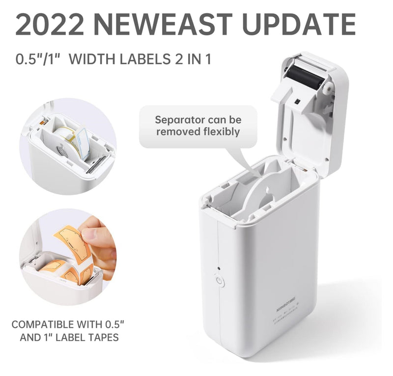 NIIMBOT Label Maker Machine with Tape D101 Label Printer 0.5 to 1 Inch Wide Wireless Connection-4