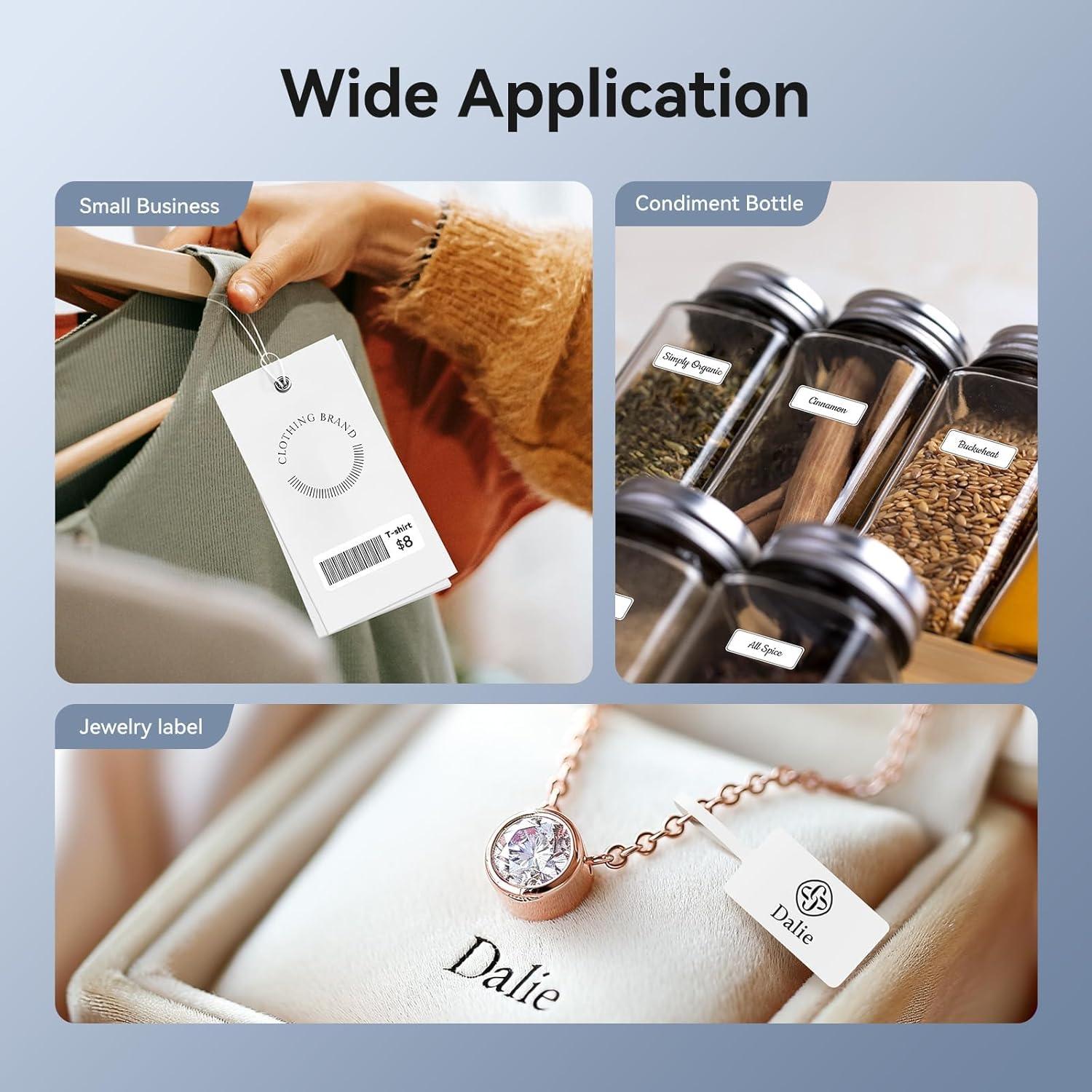 NIIMBOT D11 Upgraded Label Maker with Tape,300DPI Bluetooth Portable Thermal Sticker Maker-4