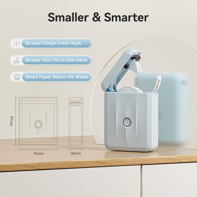 NIIMBOT D110 Upgraded Mini Label Maker, Bluetooh Thermal Inkless Sticker Printer-5