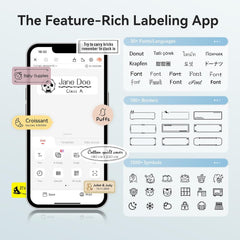 NIIMBOT D110 Upgraded Mini Label Maker, Bluetooh Thermal Inkless Sticker Printer-6