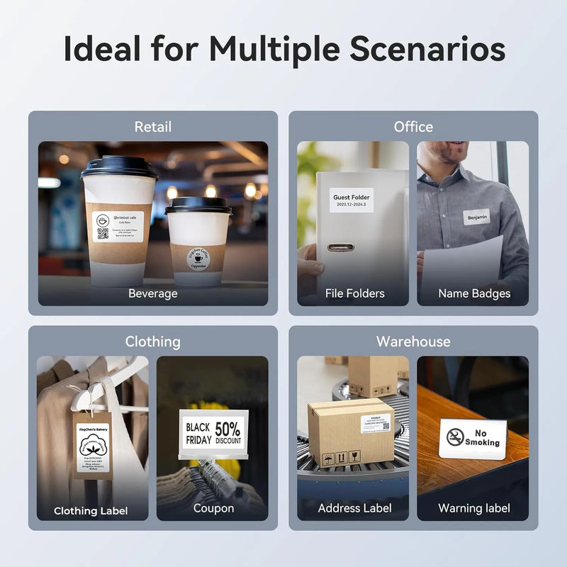 NIIMBOT K3 Label Printer, 3 Inch Label Maker with High-Speed, Bluetooth and USB Connection-8