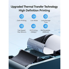 NIIMBOT M2 Label Maker with Tape 2Inch Thermal Transfer Support Color Ribbon Printing Bluetooth Sticker Printer-5