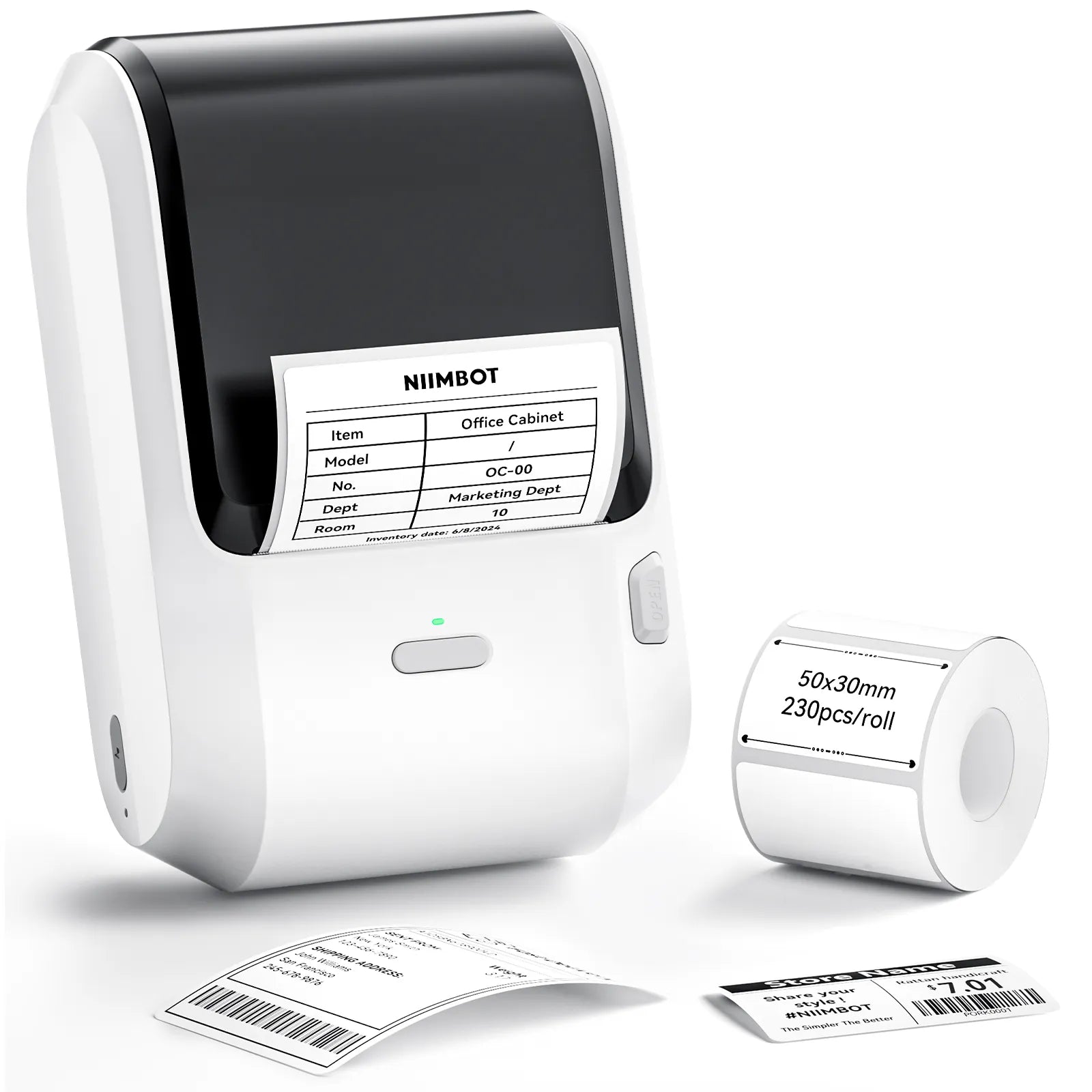 NIIMBOT M3 Label Maker Machine with Tape, 3'' Bluetooth Thermal Transfer Sticker Printer