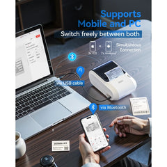 NIIMBOT M3 Label Maker Machine with Tape, 3'' Bluetooth Thermal Transfer Sticker Printer-2
