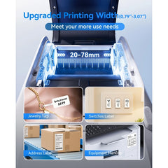 NIIMBOT M3 Label Maker Machine with Tape, 3'' Bluetooth Thermal Transfer Sticker Printer-3