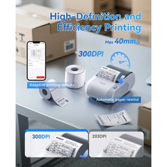 NIIMBOT M3 Label Maker Machine with Tape, 3'' Bluetooth Thermal Transfer Sticker Printer-4