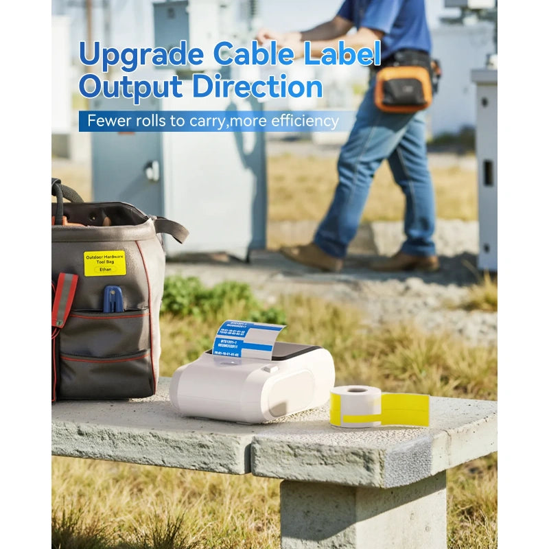 NIIMBOT M3 Label Maker Machine with Tape, 3'' Bluetooth Thermal Transfer Sticker Printer-5