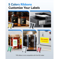 NIIMBOT M3 Label Maker Machine with Tape, 3'' Bluetooth Thermal Transfer Sticker Printer-7