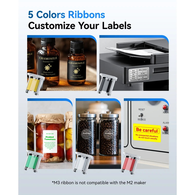 NIIMBOT M3 Label Maker Machine with Tape, 3'' Bluetooth Thermal Transfer Sticker Printer-7