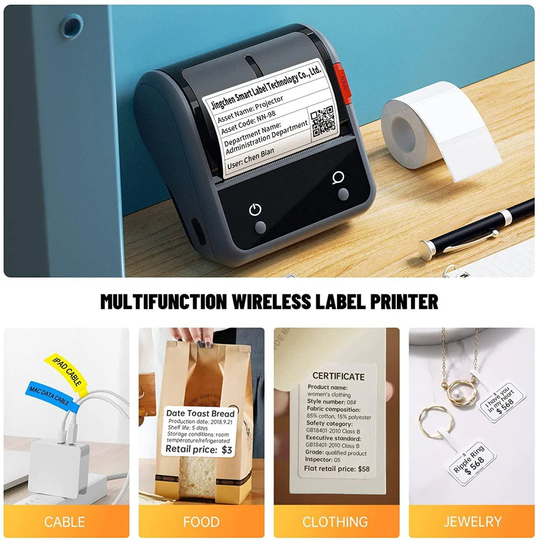 NIIMBOT B3S Thermal Label Printer - Streamline Labeling and Receipt Printing-2