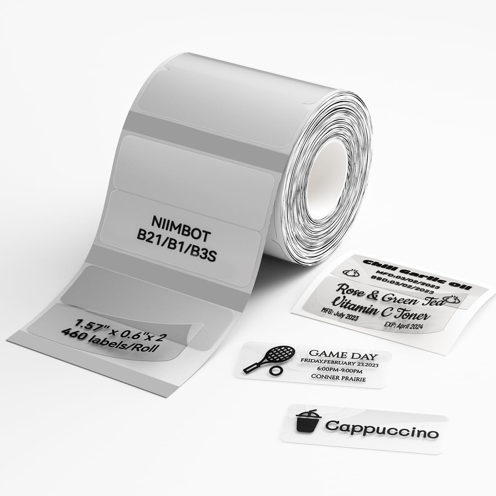 NIIMBOT Clear Label Tape for B21, B1, B3S