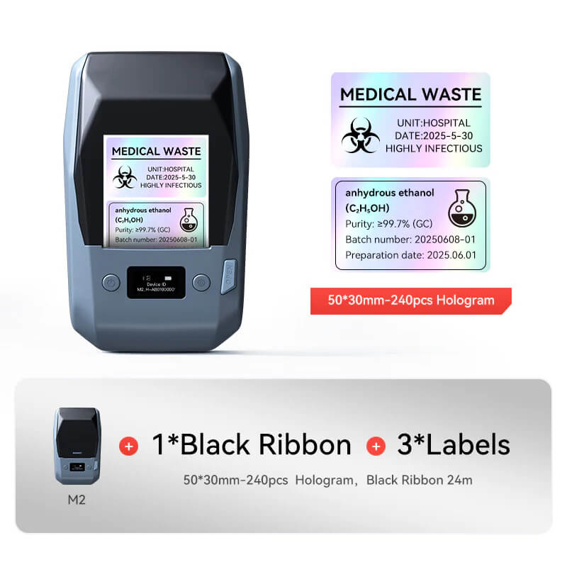 NIIMBOT M2 Label Maker with Tape 2Inch Thermal Transfer Support Color Ribbon Printing Bluetooth Sticker Printer-28