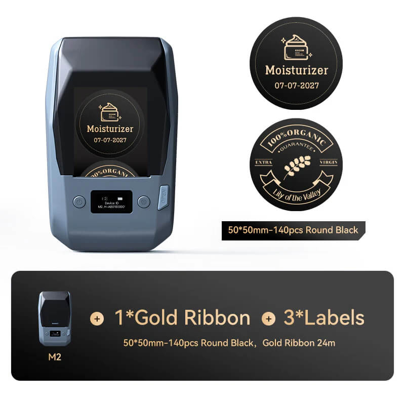 NIIMBOT M2 Label Maker with Tape 2Inch Thermal Transfer Support Color Ribbon Printing Bluetooth Sticker Printer-23