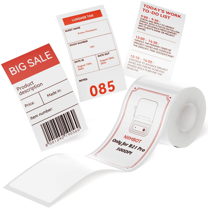 NIIMBOT Photo Papers or Red&Black Labels Only for B21 Pro/B1 Pro-34