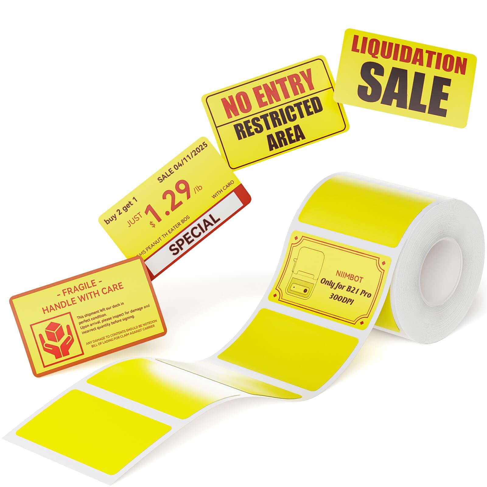 NIIMBOT Photo Papers or Red&Black Labels Only for B21 Pro/B1 Pro-27